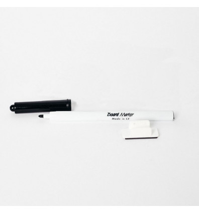 black dry erase marker and its magnetic marker holder