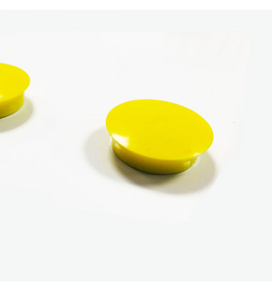 Round magnet yellow color - Set of 8 pieces