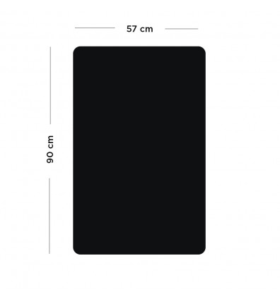 Magnetic slate wall chart in rectangle shape