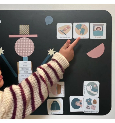 educational magnetic game for children my little morning and evening rituals - Ferflex