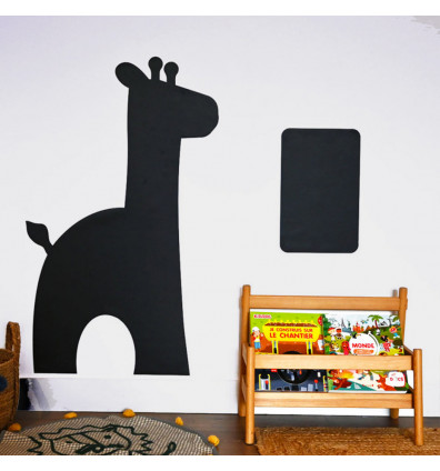 Magnetic wall chart in the shape of a giraffe