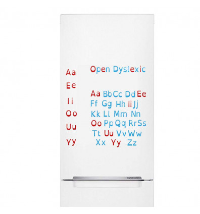 magnetic alphabet Open dyslexic - set of 129 magnets