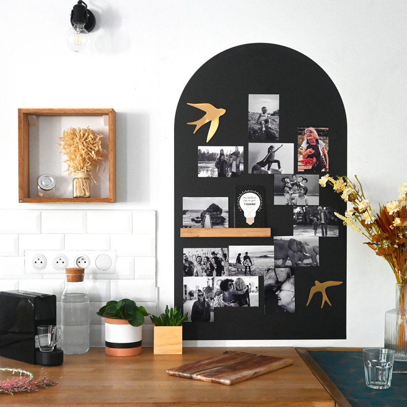 repositionable adhesive wallpaper blackboard - 1m