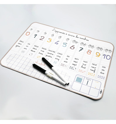 Magnetic erasable slate I learn to write numbers
