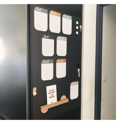 Magnetic writing slate for fridge erasable and durable