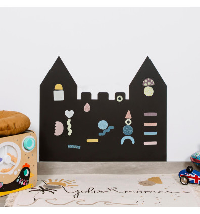Magnetic wall chart in the shape of a castle ideal for decorating a child's room from 3 years - Ferflex