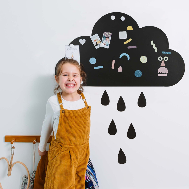 magnetic cloud board to decorate a child's room