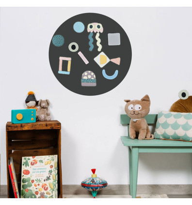 round magnetic wall chart ideal for a child's room - Ferflex