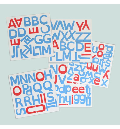 Open dyslexic magnetic alphabet - Ferflex