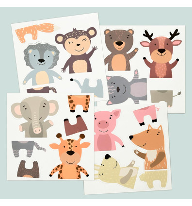 Magnetic animal puzzle for children aged 3 and over - Ferflex