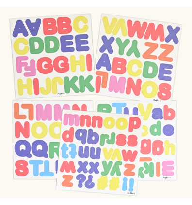 multicolored magnetic letters for children - Ferflex