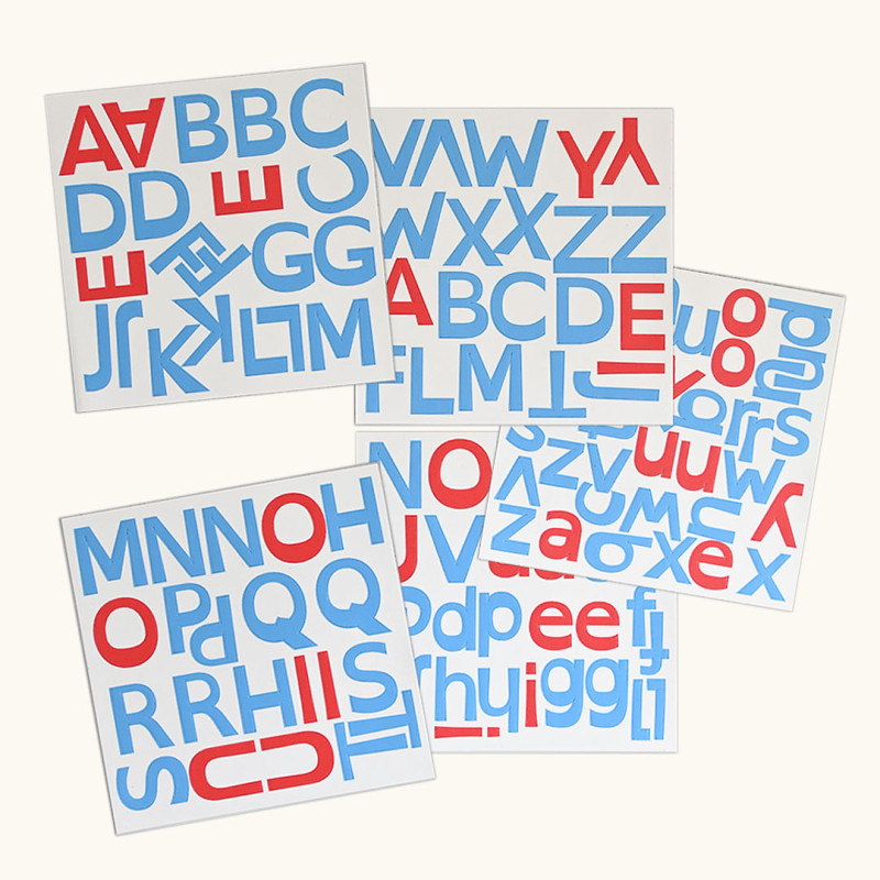 Open dyslexic magnetic alphabet - Ferflex