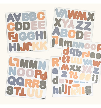 colorful magnetic alphabet for fridge or ferflex magnetic board