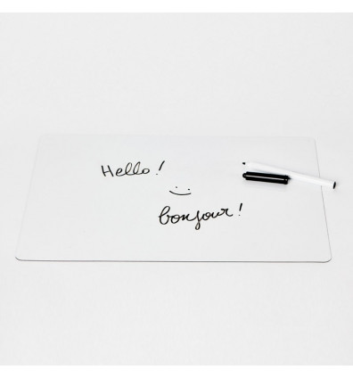 White magnetic slate - 1 piece - Format 29x40cm