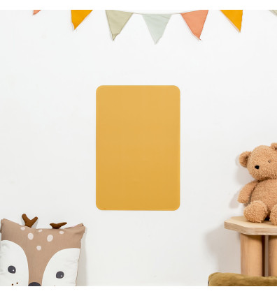 Yellow Mustard magnetic board to play and display - from 3 years old -ferflex