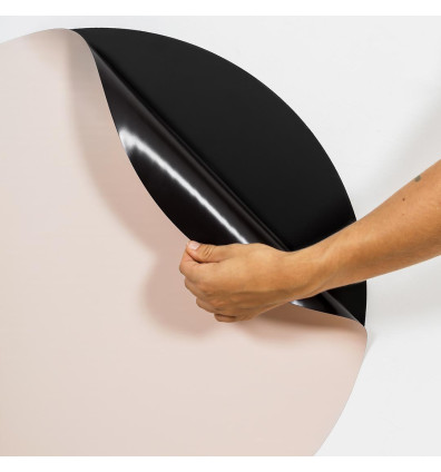Pink magnetic coating for round magnetic boards - Ferflex