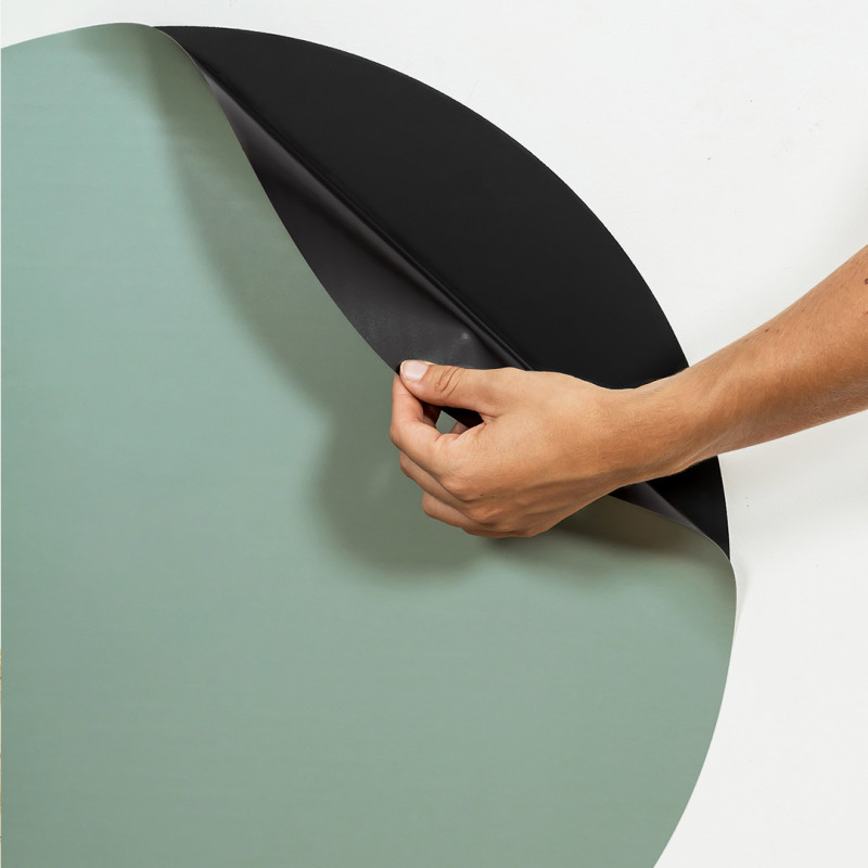 Emerald green magnetic coating for round magnetic boards - Ferflex
