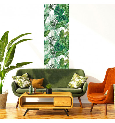 interchangeable magnetic wallpaper tropical green