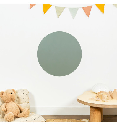 Emerald green magnetic round board for children's room - Ferflex