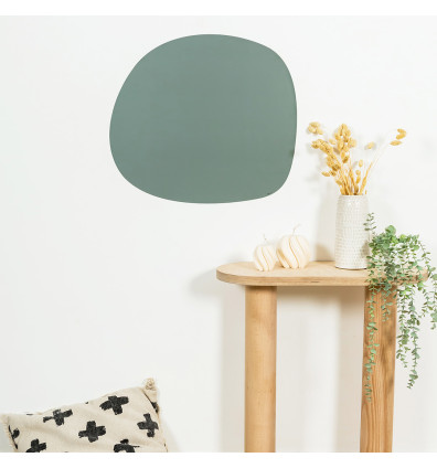 emerald green ovoid wall-mounted magnetic board - ideal for creating a decorative wall display - Ferflex