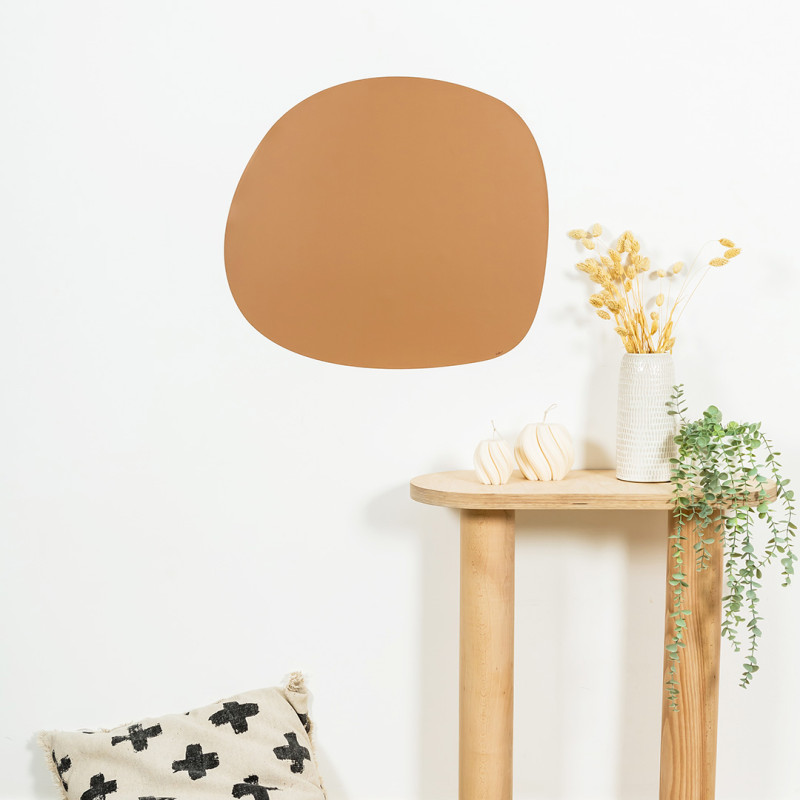 Caramel ovoid wall-mounted magnetic board - ideal for creating a decorative wall display - Ferflex