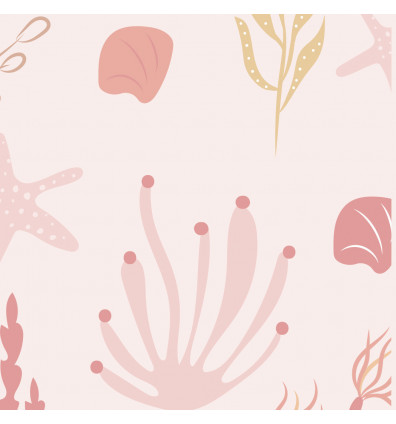interchangeable magnetic wallpaper Pink marine background