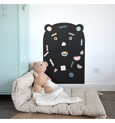 Tableau magnétique mural forme ourson - tableau de jeu pour enfant - Ferflex