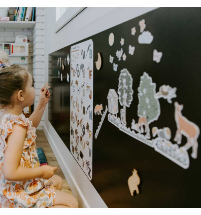 papier peint magnétique idéal créer un espace de jeu dans une chambre d'enfant - Ferflex