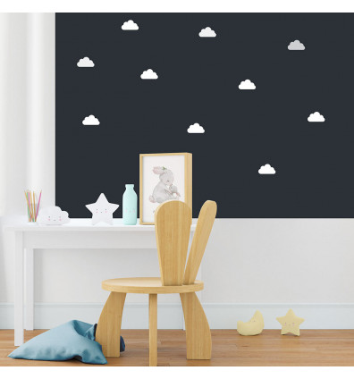 white magnetic decorative clouds