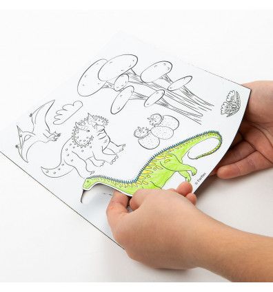 Dinosaur coloring booklet - Dinosaurs - erasable coloring book