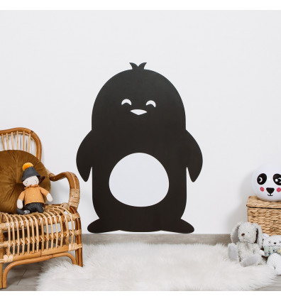 Magnetic wall chart in the shape of a penguin
