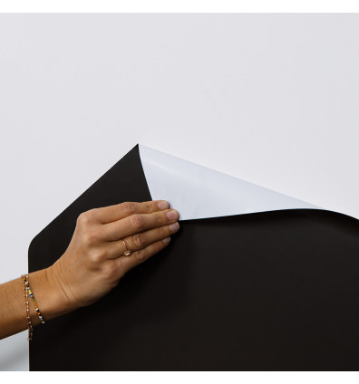 Magnetic wall board with flexible slate